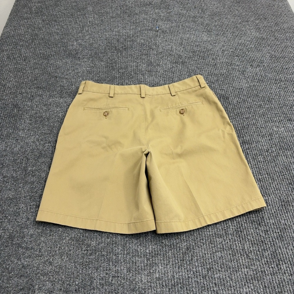LL Bean Shorts Mens 34 Khaki Cotton Classic Fit Chino Casual Outdoor Summer - Picture 5 of 7